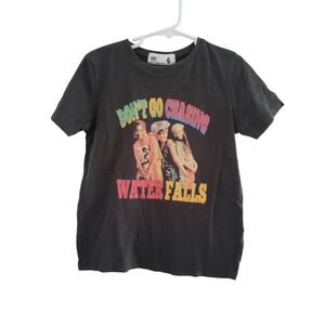 TLC "Don't Go Chasing Waterfalls" Youth Graphic Black Graphic T-Shirt size 6